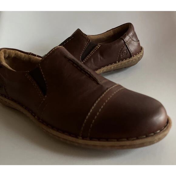 Born Women's Nampa Comfort Slip On Leather Loafer Shoes Size 8.5 M 39 W - Picture 7 of 10